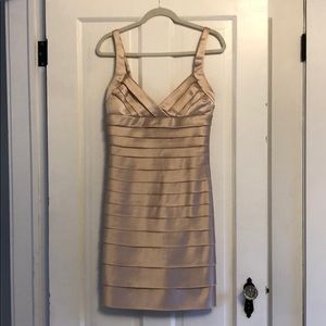 BCBG champagne dress